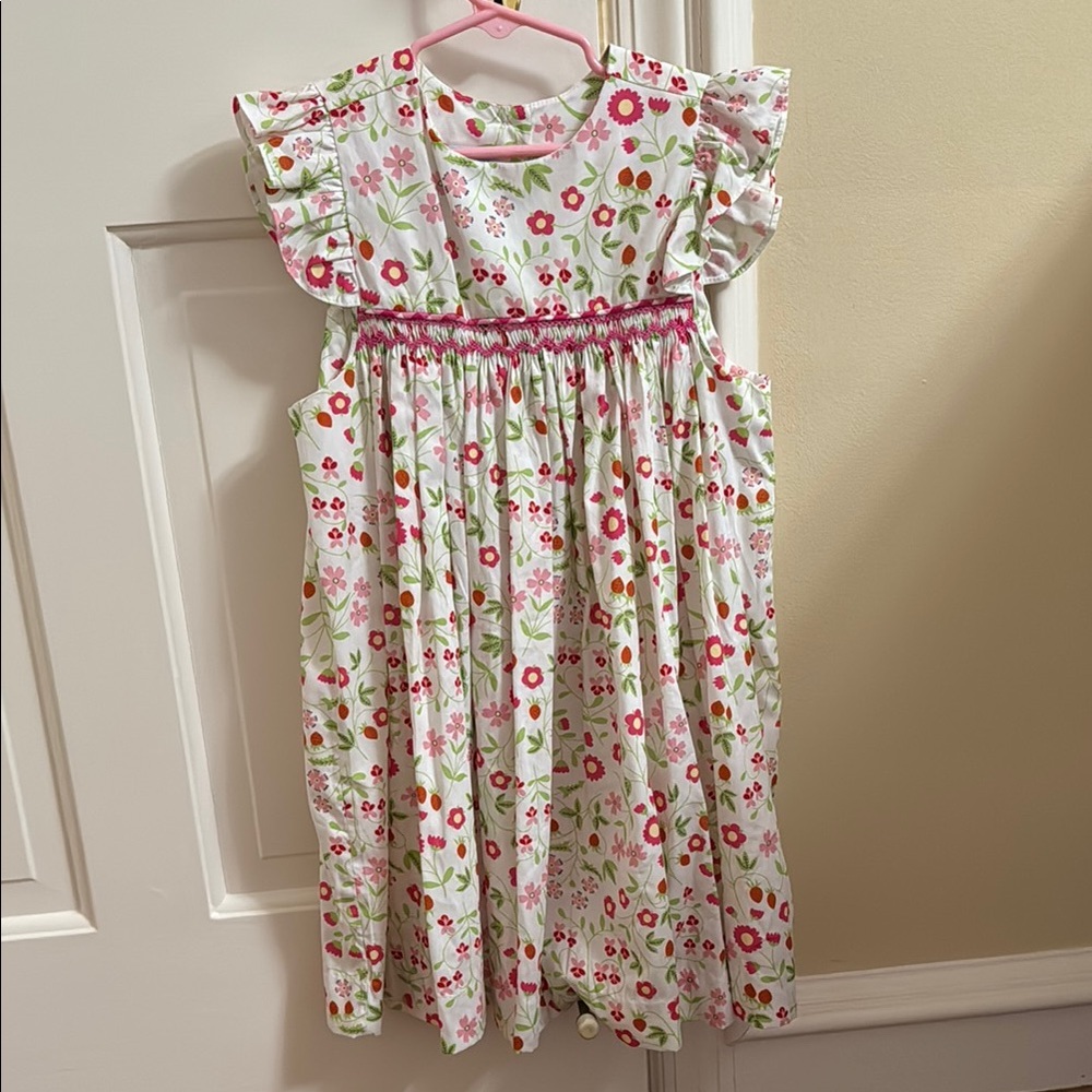 Floral Ruffle Sleeve Dress